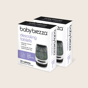 Baby Brezza descaling tablets, Descaling tablets packaging, Bottle washer cleaning tablets