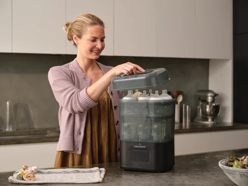 Load video: Superfast Portable Bottle Warmer - Rechargeable Travel Warmer for Formula and Breastmilk